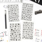 Cute Alphabet Mini Stamps