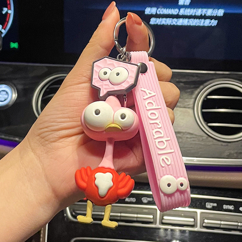 Ostrich Keychain