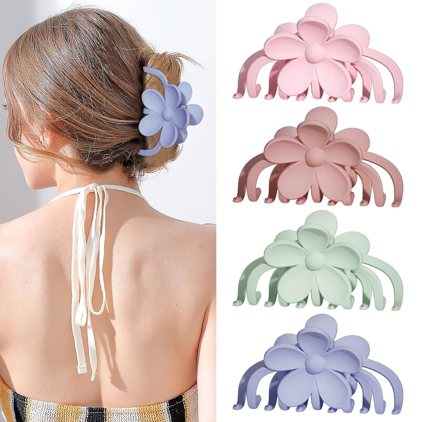 Floral Claw Clips