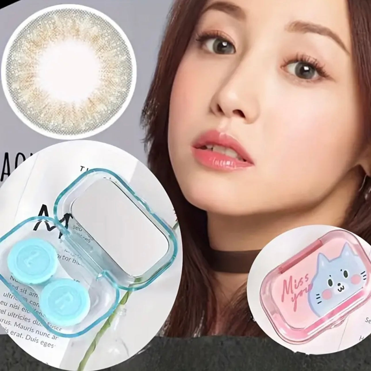 Contact Lens Case With Mirror