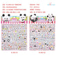 Kawaii Panda Puffy Sticker Set