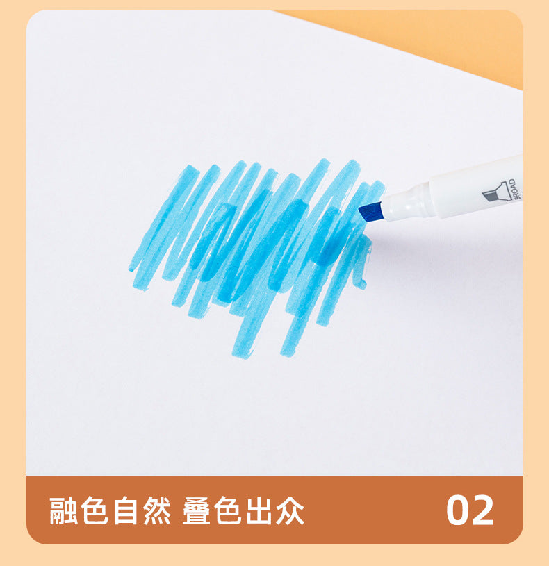 Dual Tip Brush Pen Set 12 PCs