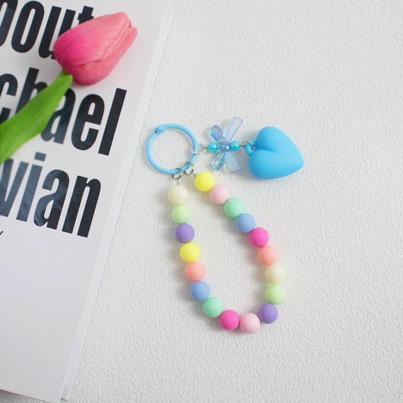 Macaron Heart Bag/Mobile Keychain