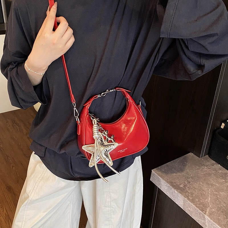 Star Solid Box Shoulder Bag
