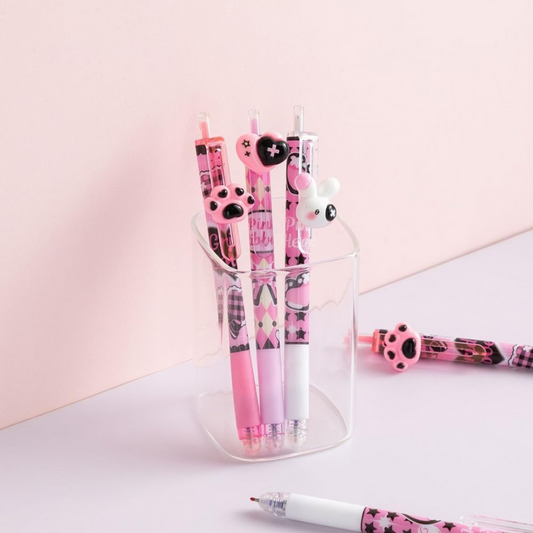 Black Pink Gel Pen