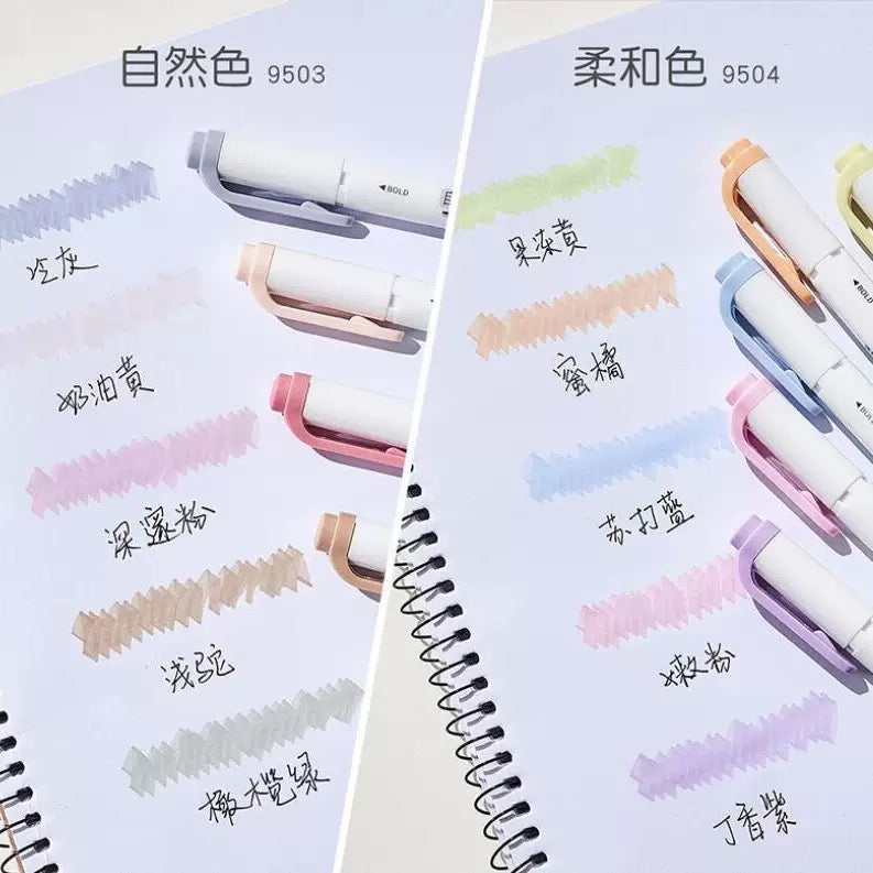 Dual-Tip Pastel Highlighter