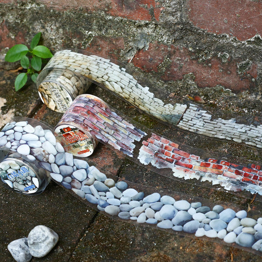 Stone Wall Texture Pet Washitape Set 6 PCs