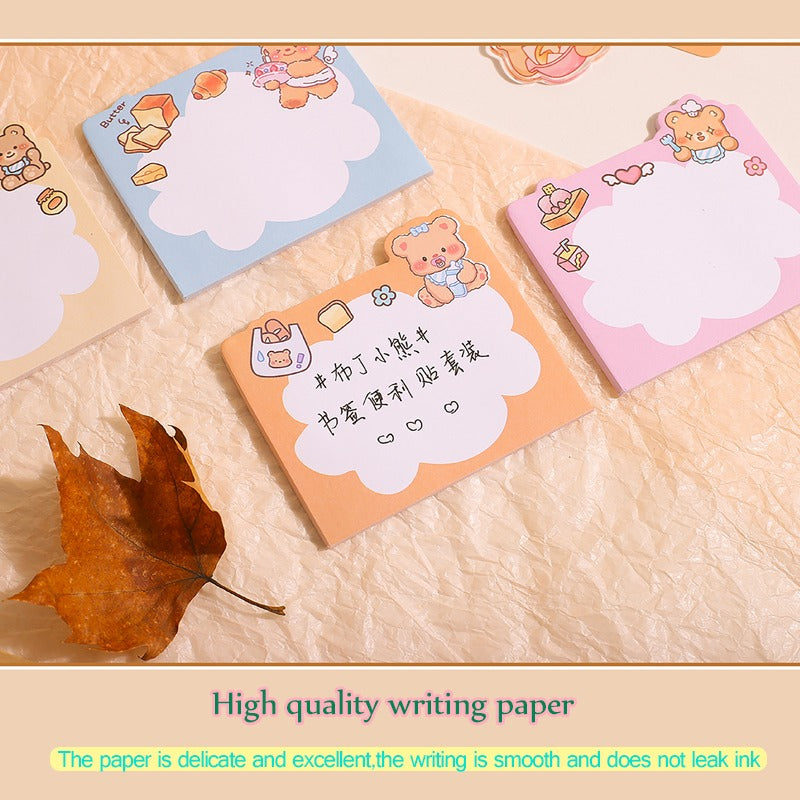 Bear Sticky Notes With Keychains