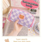 Kawaii Bear Checkerboard Pencil Case