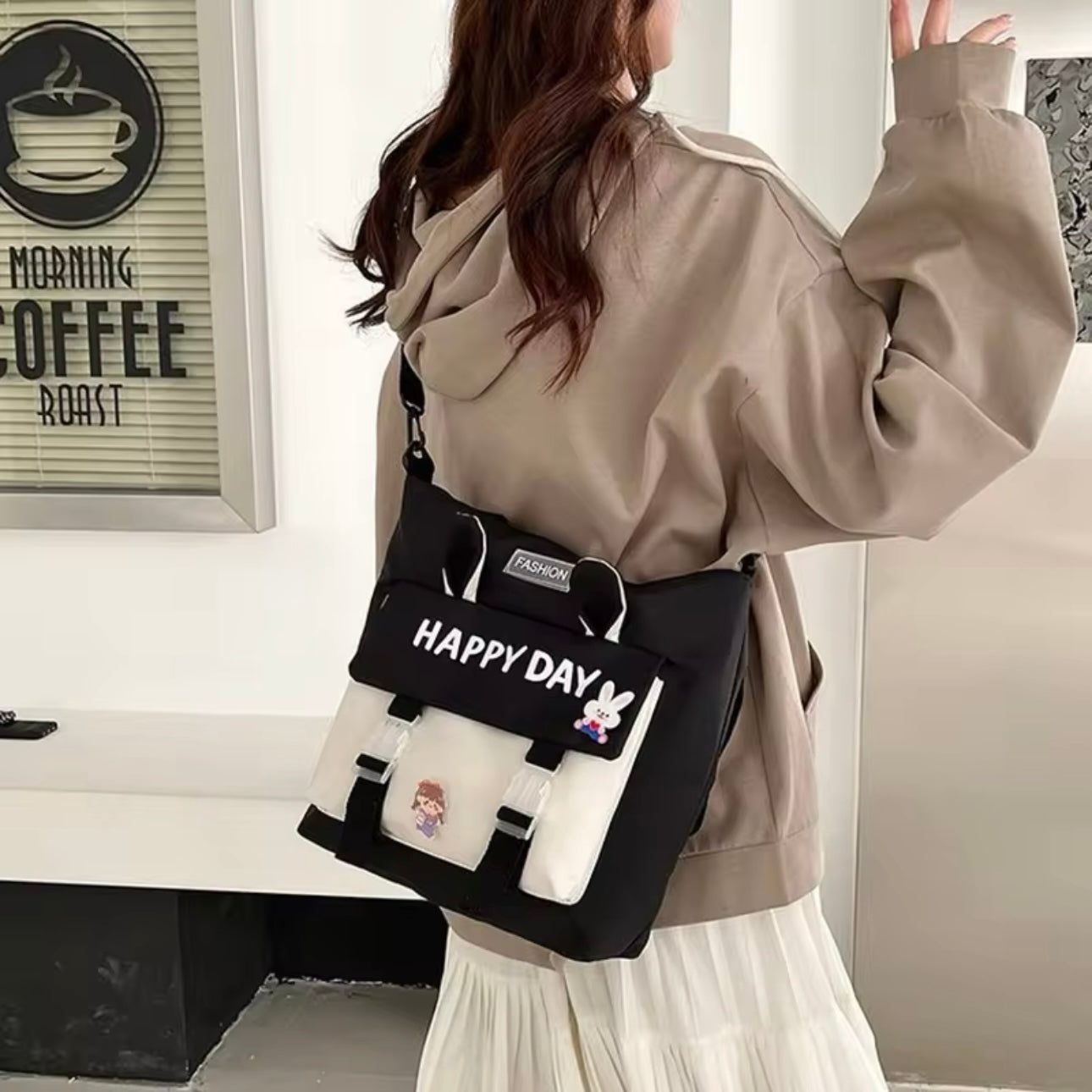 Japanese Women Men Shoulder Crossbody Bag