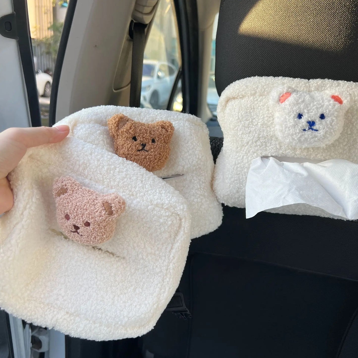 Bear Car Tissue Holder