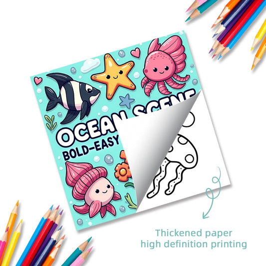 Ocean Scene Coloring Book