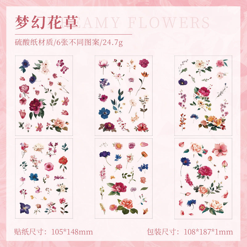 Butter Sheet Journal Stickers (6pcs Set)