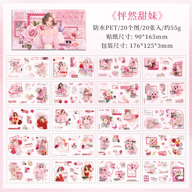 Girl Pet Sticker Book 20 Sheets