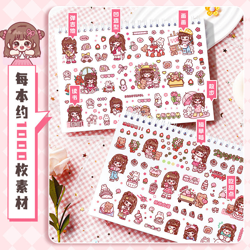 Kawaii Deco Sticker Book (1000pcs)