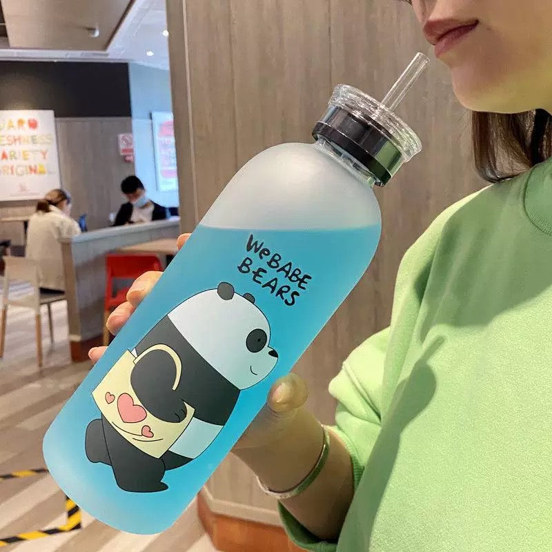 We Babe Bears Water Bottle With Dual Lid