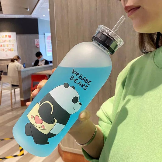 We Babe Bears Water Bottle With Dual Lid