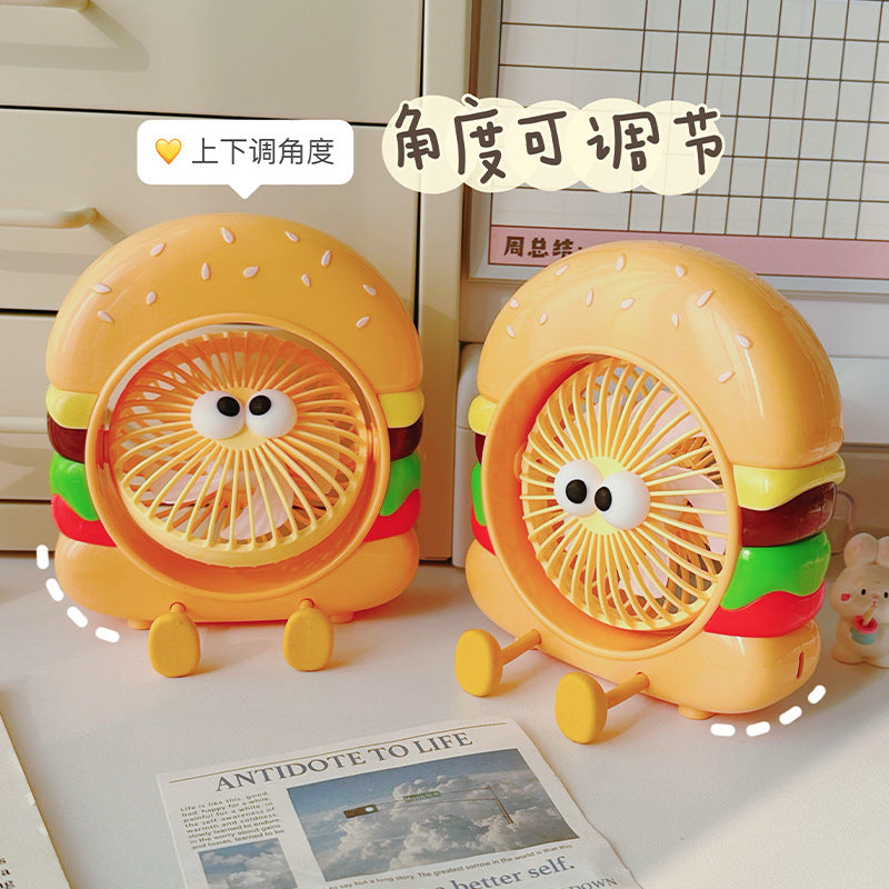Burger Mini Desk Fan