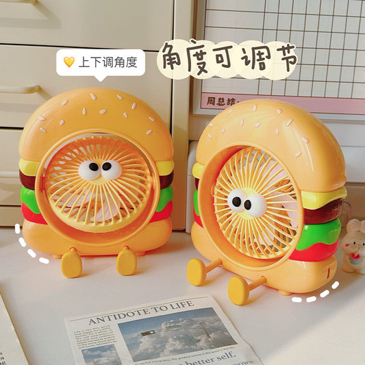 Burger Mini Desk Fan
