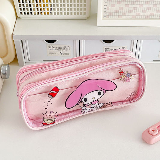 Sanrio Transparent Pencil Case
