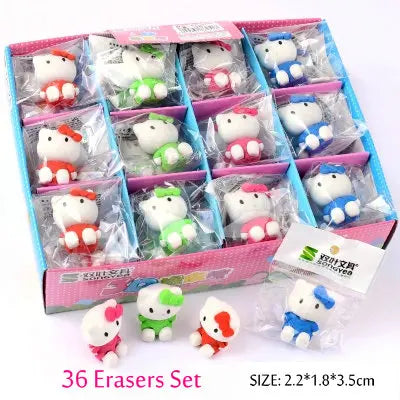 Kitty Eraser 4pcs Set