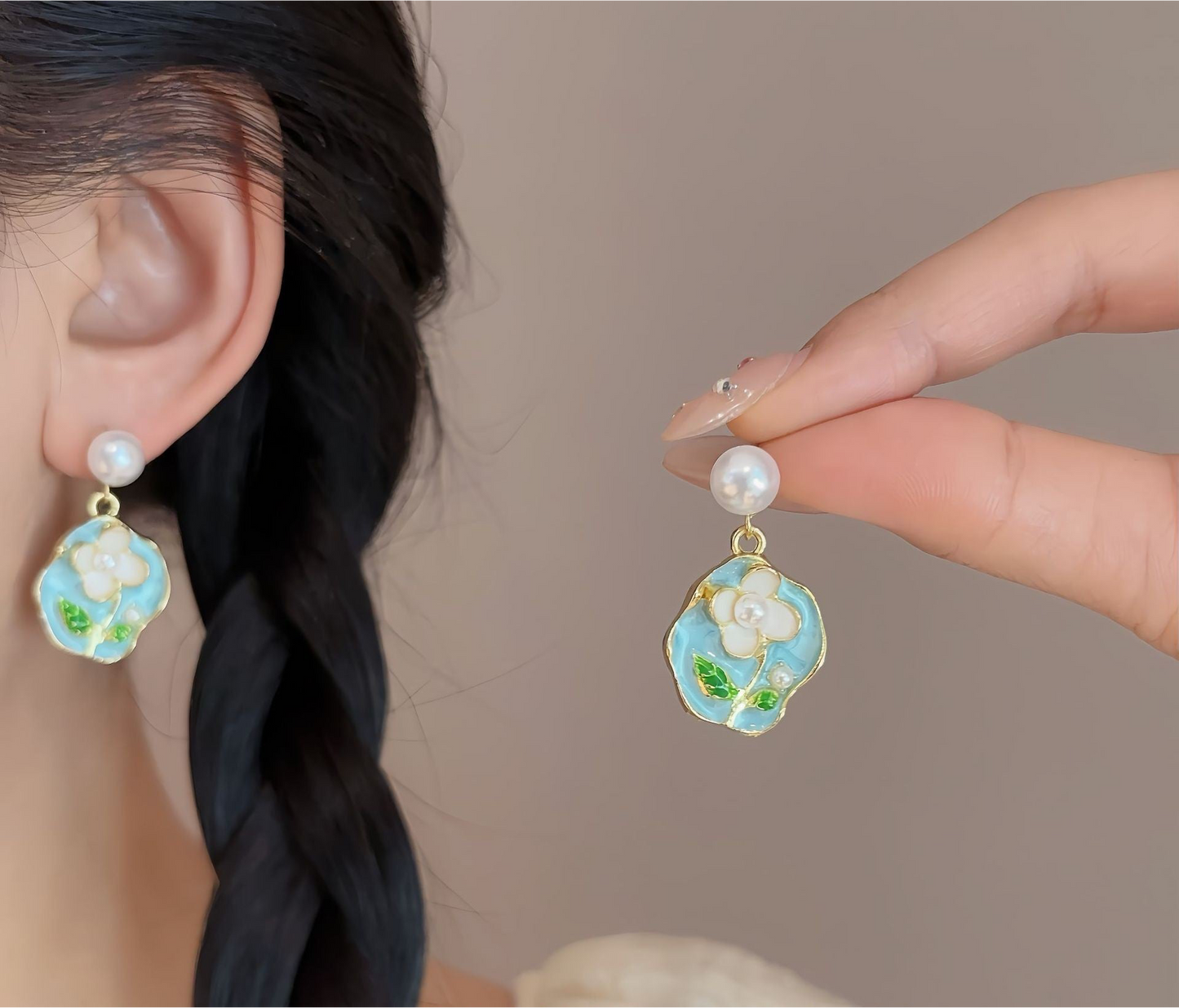 Blossom Pearl Earings