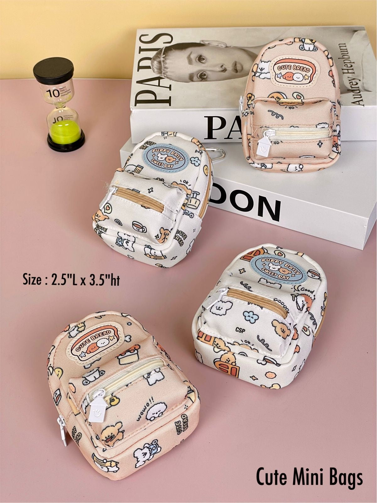 Mini Backpack Keychain Pouch