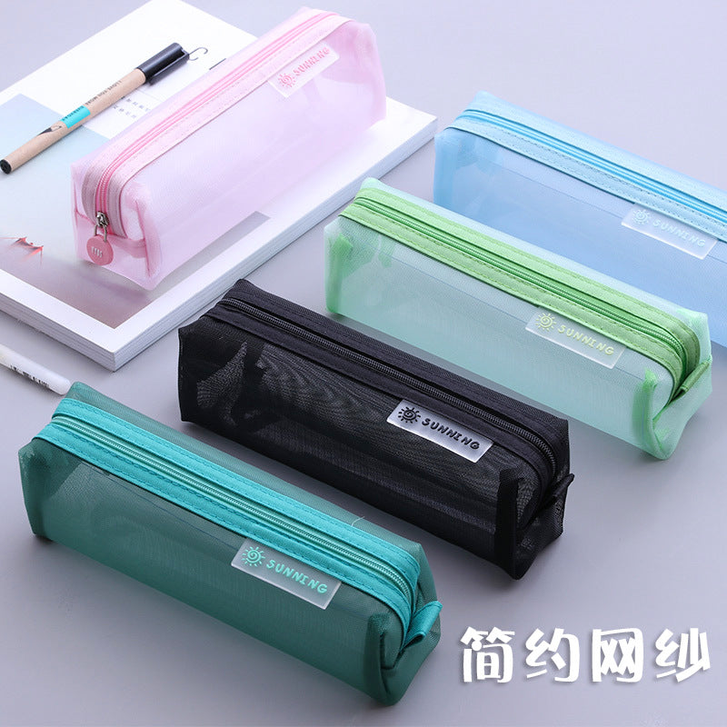 Pastel Transparent Pencil Case