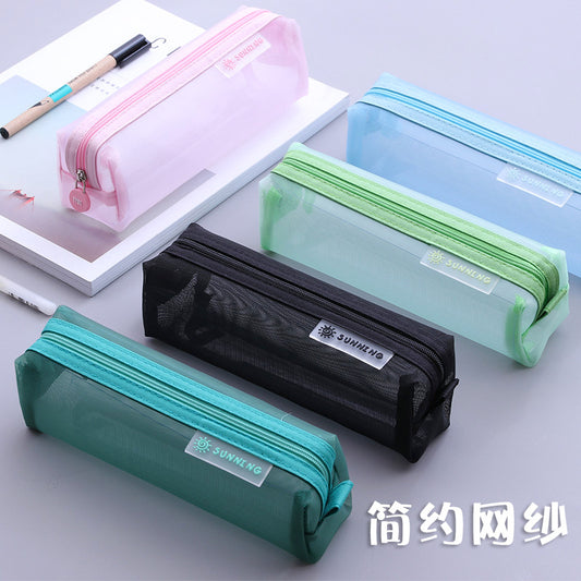 Pastel Transparent Pencil Case