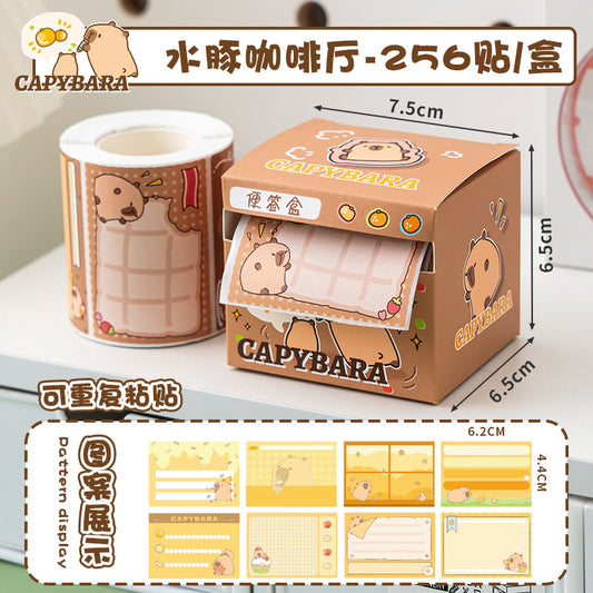 Panda & Capybara Peel Off Sticky Note