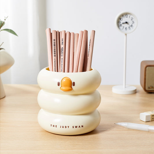 Kawaii Duck Pen Holder