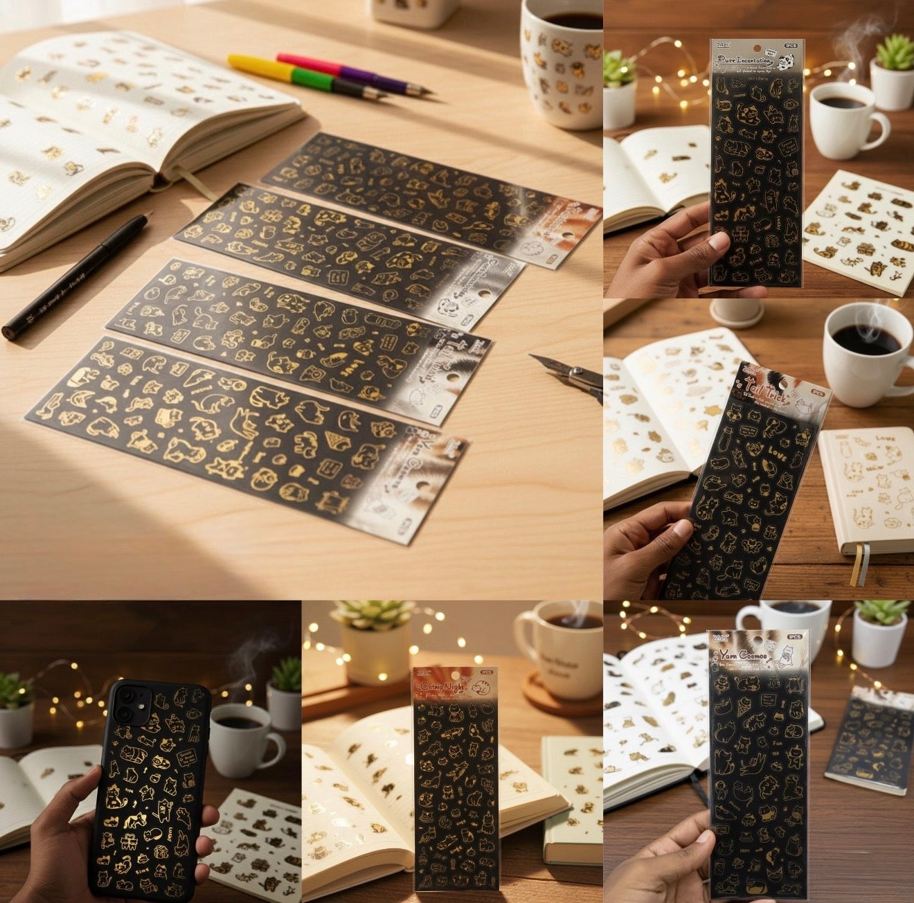 Metallic Kitten Sticker