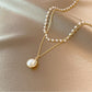 Double Layer Pearl Necklace