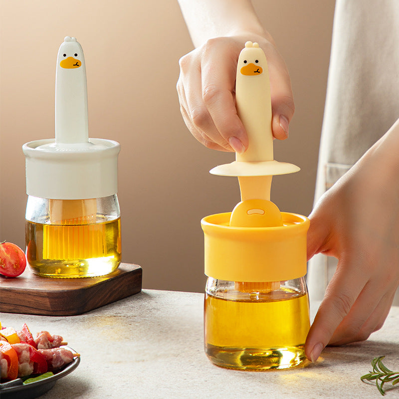 Oil Brush Glass Bottle