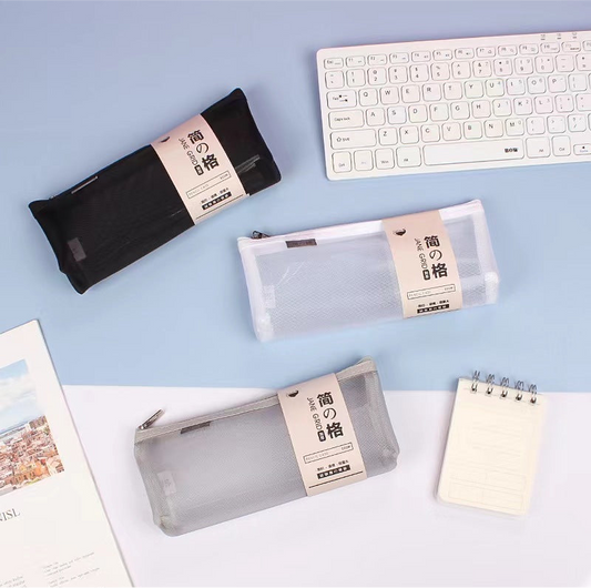Pastel Transparent Pencil Case