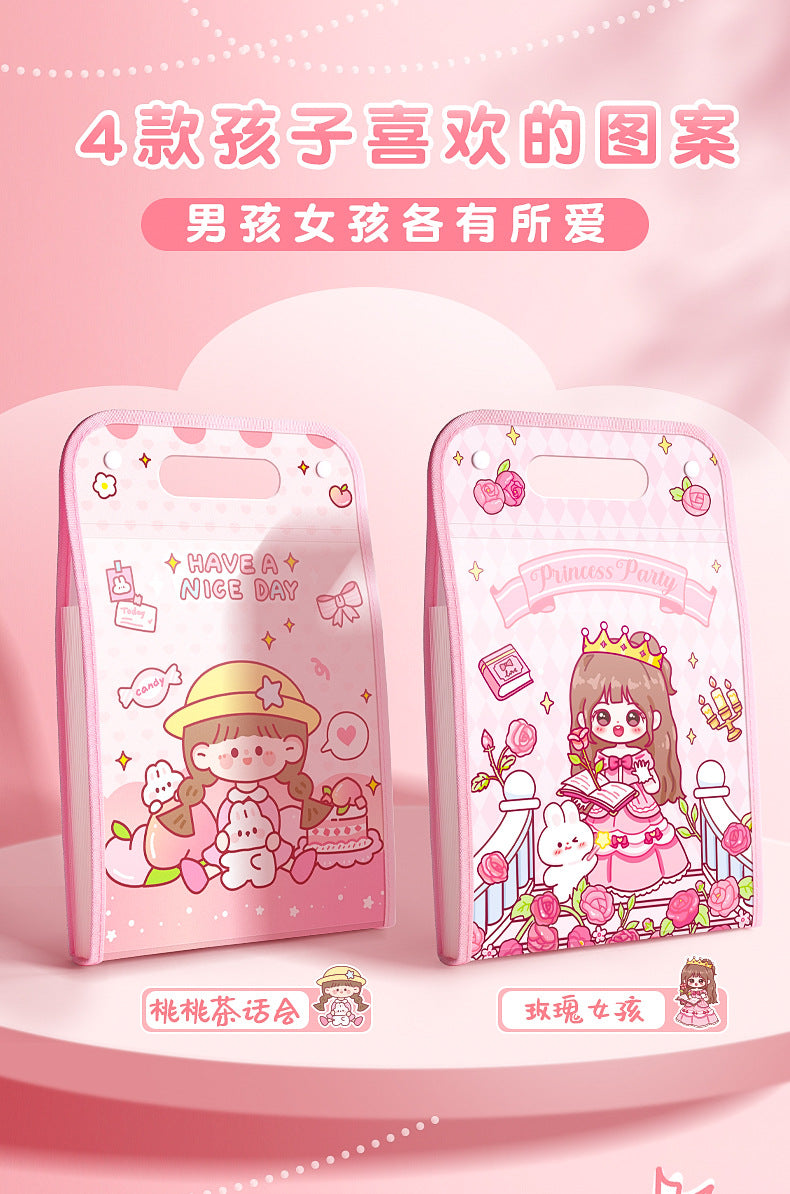 Girly Large Capacity File folder