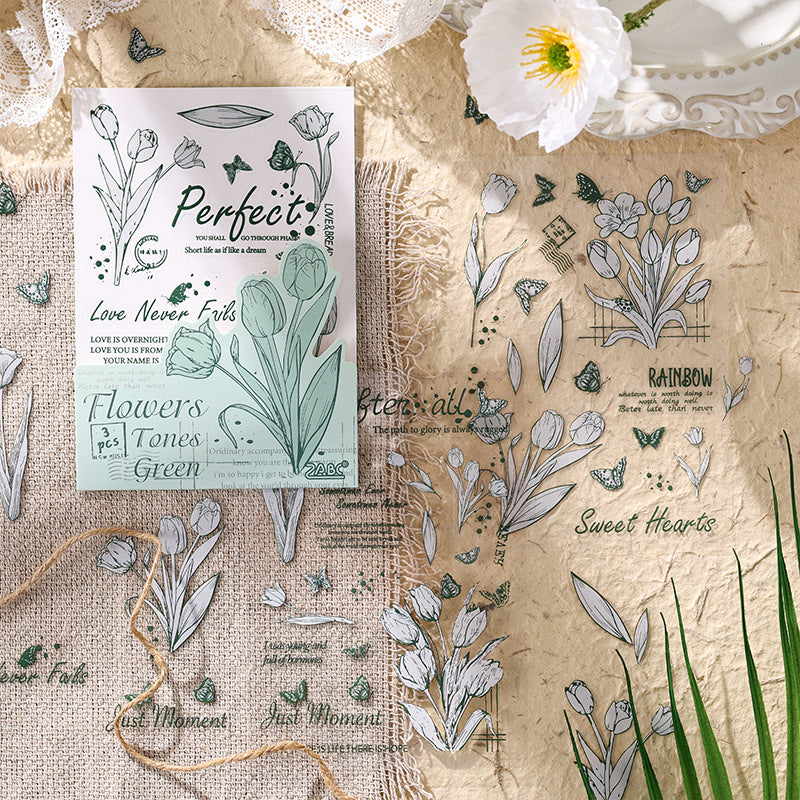 Floral Pet Stickers (3 Sheet Set)
