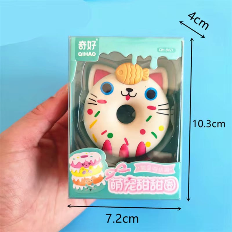 Cute Animal Donut Eraser