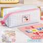 Berry Gingham Pencil Pouch
