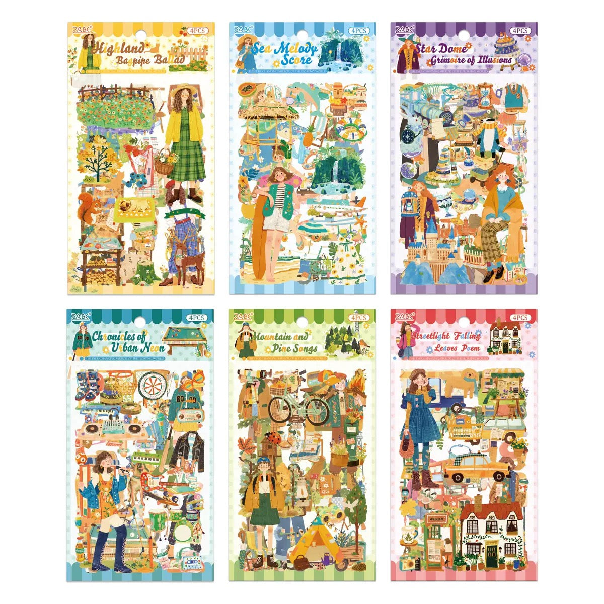 Whimsical Girl Deco Sticker Pack