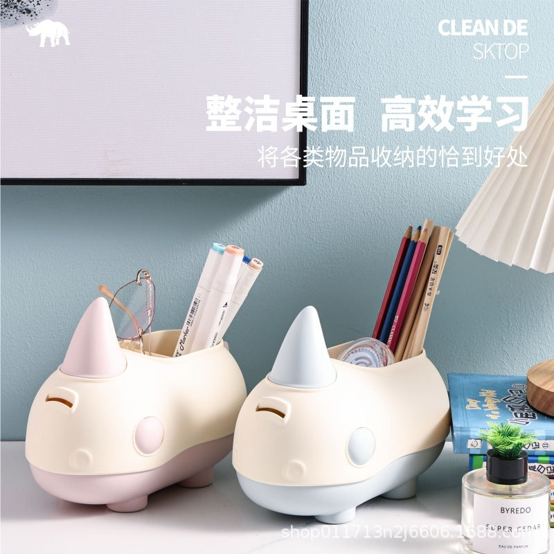 Dino Pen Holder W Money Bank
