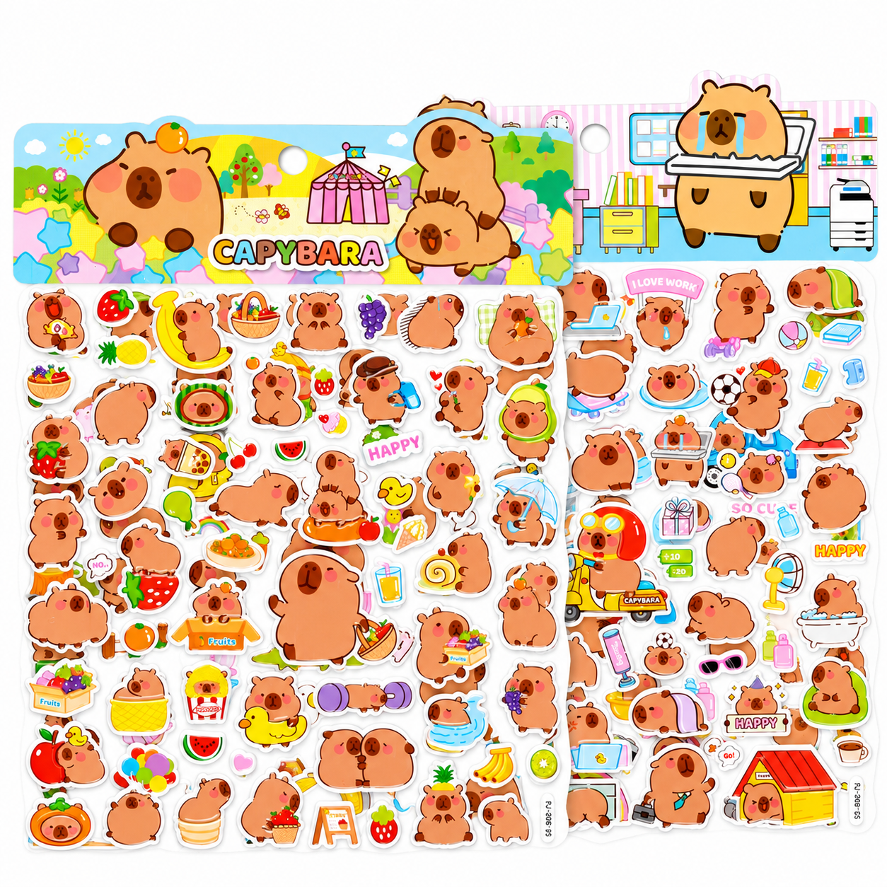 Capybara Puffy Sticker