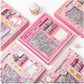 Unicorn Theme Sticker Box With Pen Knife