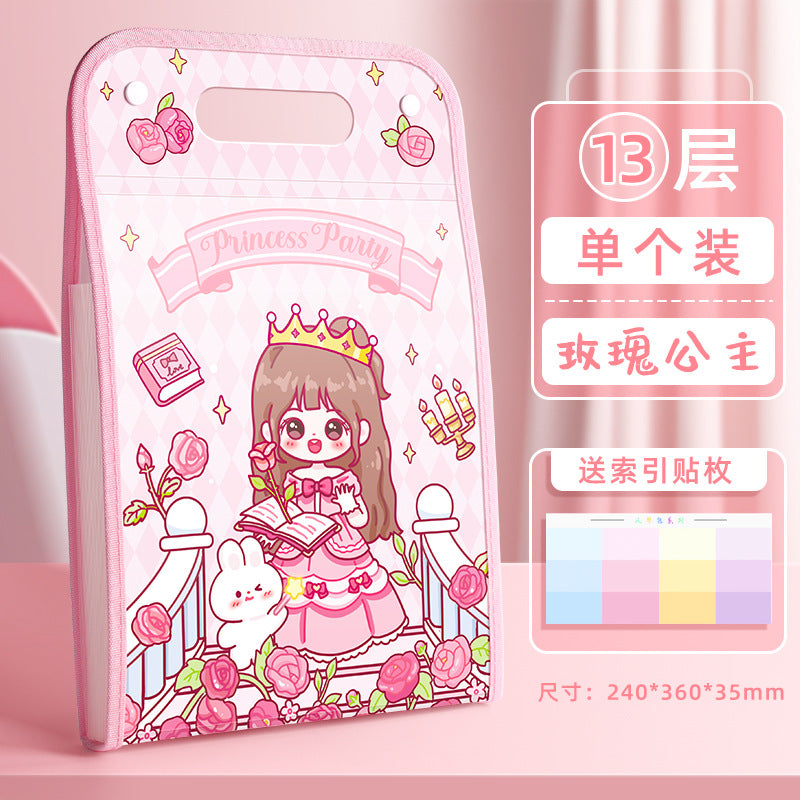 Girly Large Capacity File folder