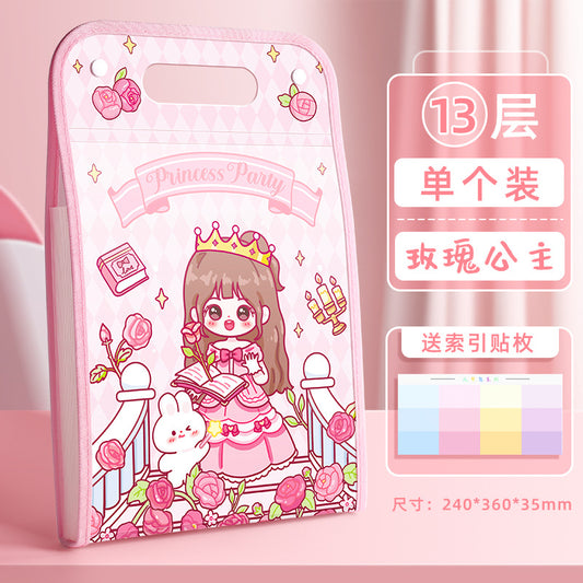 Girly Large Capacity File folder