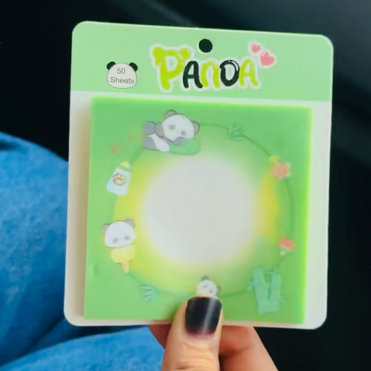 Panda Transparent Sticky Notes