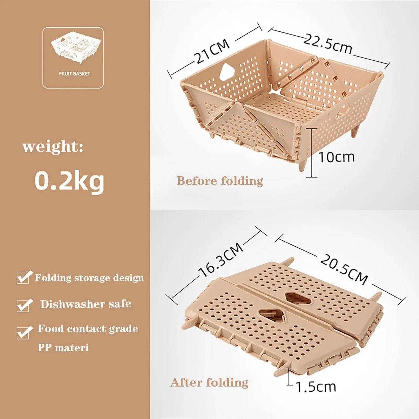 Foldable Kitchen Basket