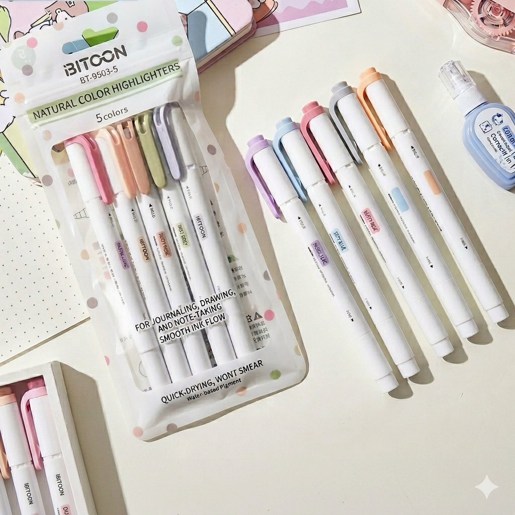 Dual-Tip Pastel Highlighter