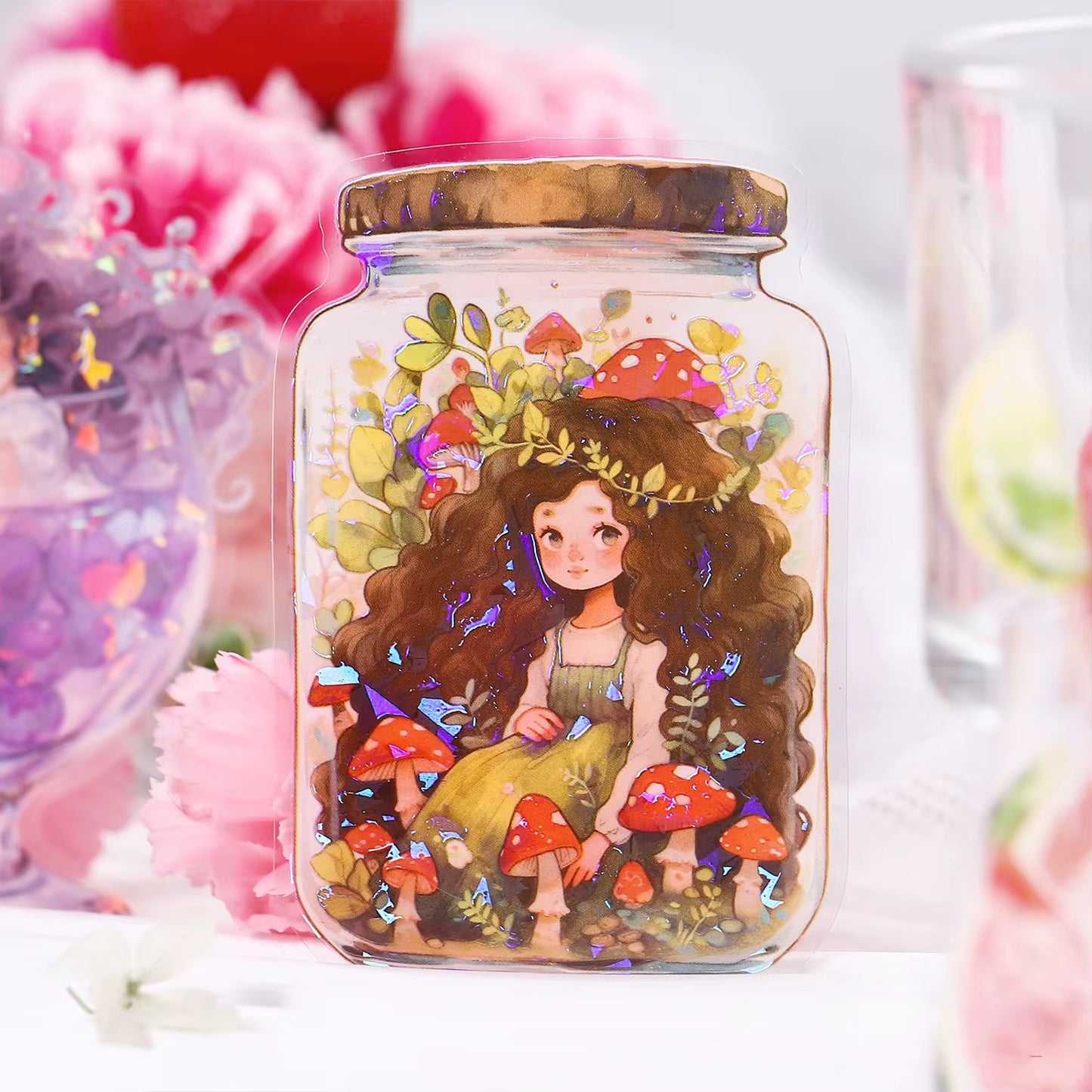 Sweet Girl Fruit Stickers