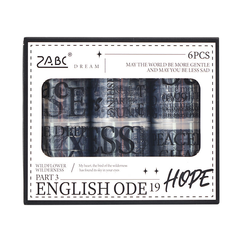 English Ode Sticker Roll